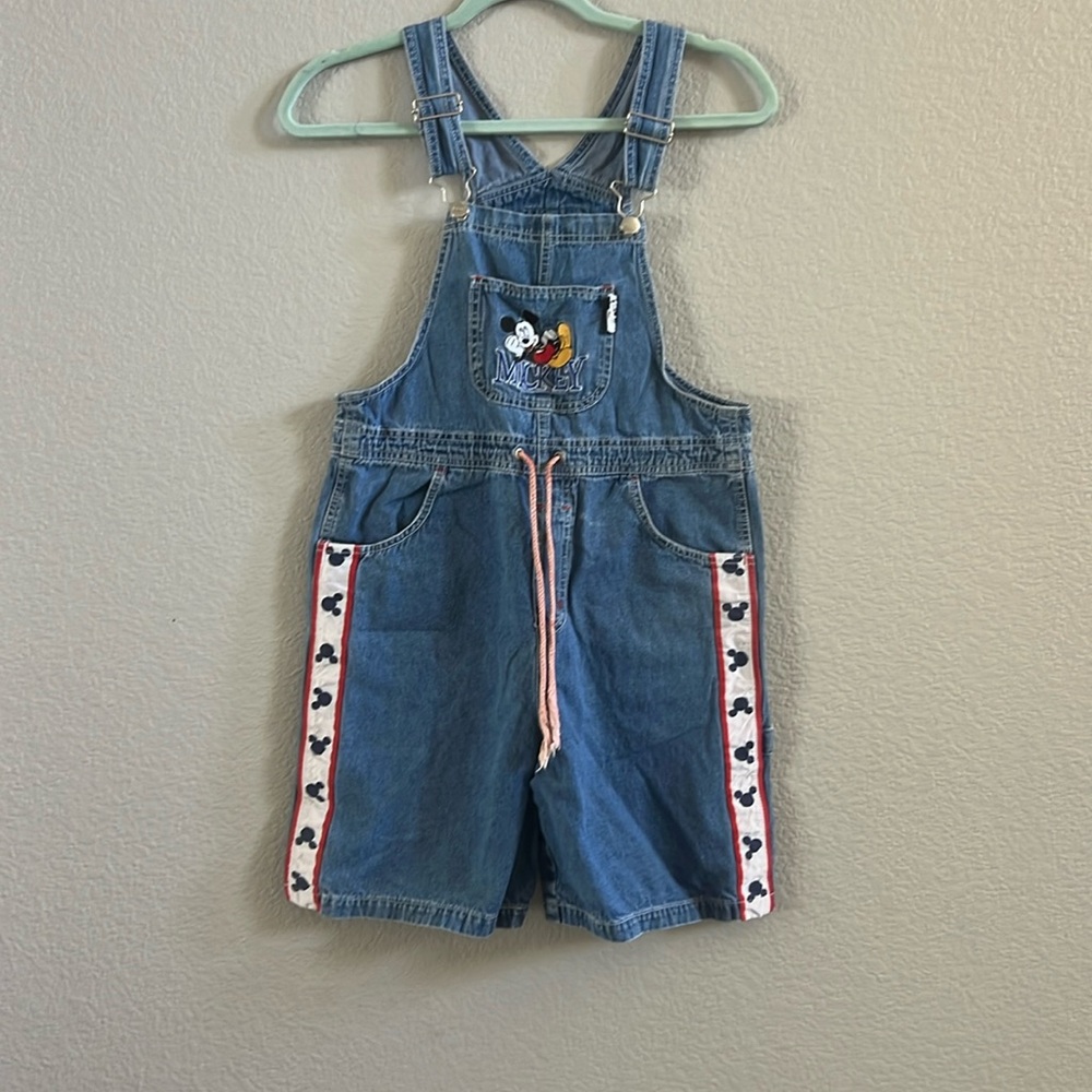 Mickey Unlimited Vintage Girls Mickey Short Overall Size 14